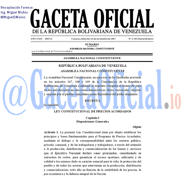 Gaceta Oficial 6342 del 22 noviembre 2017