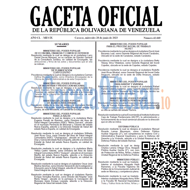 Gaceta Oficial, Gaceta 42660, Gaceta 42660 HD, Gaceta #42660, Gaceta Oficial Venezuela #42660