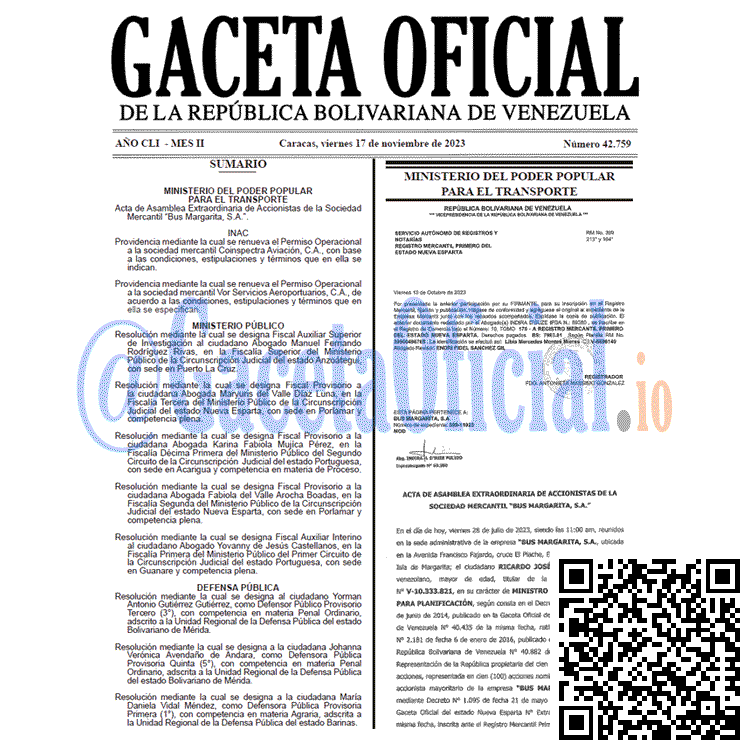 Venezuela Gaceta Oficial 42759 del 17 noviembre 2023 Gaceta Oficial, Gaceta 42759, Gaceta 42759 HD, Gaceta #42759, Gaceta Oficial Venezuela #42759