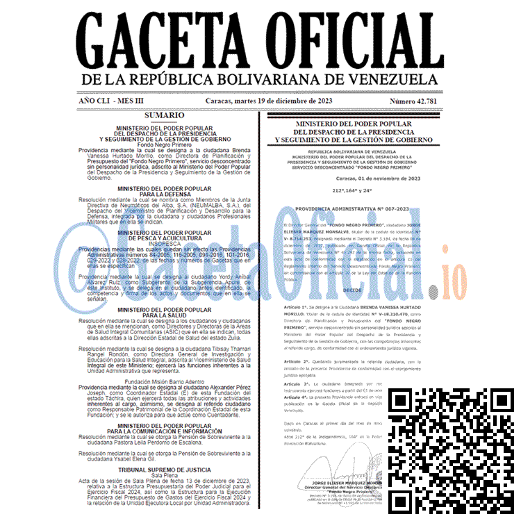 Gaceta Oficial, Gaceta 42781, Gaceta 42781 HD, Gaceta #42781, Gaceta Oficial Venezuela #42781