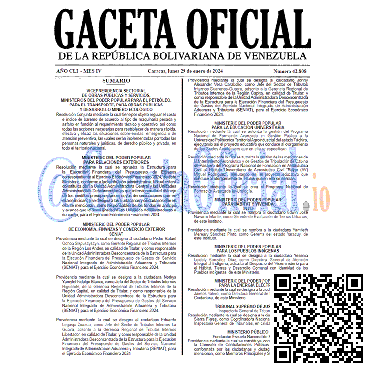 Gaceta Oficial, Gaceta 42808, Gaceta 42808 HD, Gaceta #42808, Gaceta Oficial Venezuela #42808