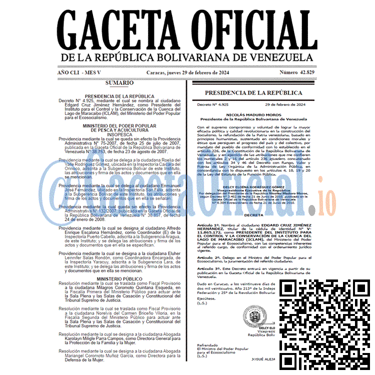 Gaceta Oficial, Gaceta 42829, Gaceta 42829 HD, Gaceta #42829, Gaceta Oficial Venezuela #42829
