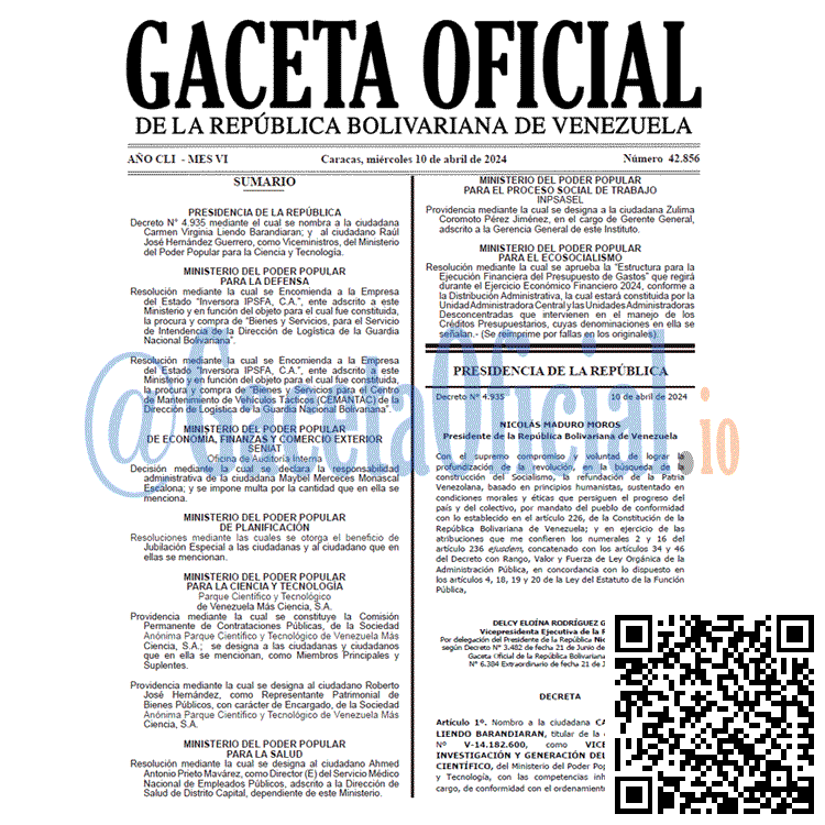 Gaceta Oficial, Gaceta 42856, Gaceta 42856 HD, Gaceta #42856, Gaceta Oficial Venezuela #42856