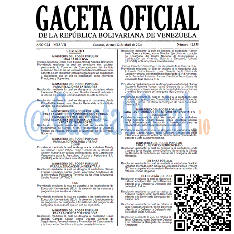 Gaceta Oficial, Gaceta 42858, Gaceta 42858 HD, Gaceta #42858, Gaceta Oficial Venezuela #42858