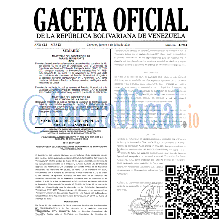 Gaceta Oficial, Gaceta 42914, Gaceta 42914 HD, Gaceta #42914, Gaceta Oficial Venezuela #42914