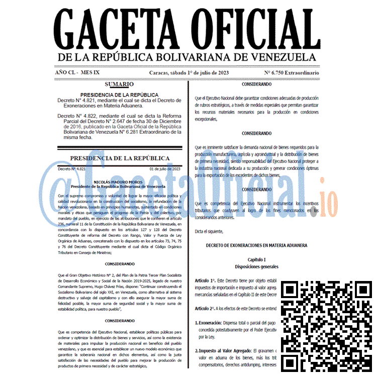 Gaceta Oficial, Gaceta 6750, Gaceta 6750 HD, Gaceta #6750, Gaceta Oficial Venezuela #6750