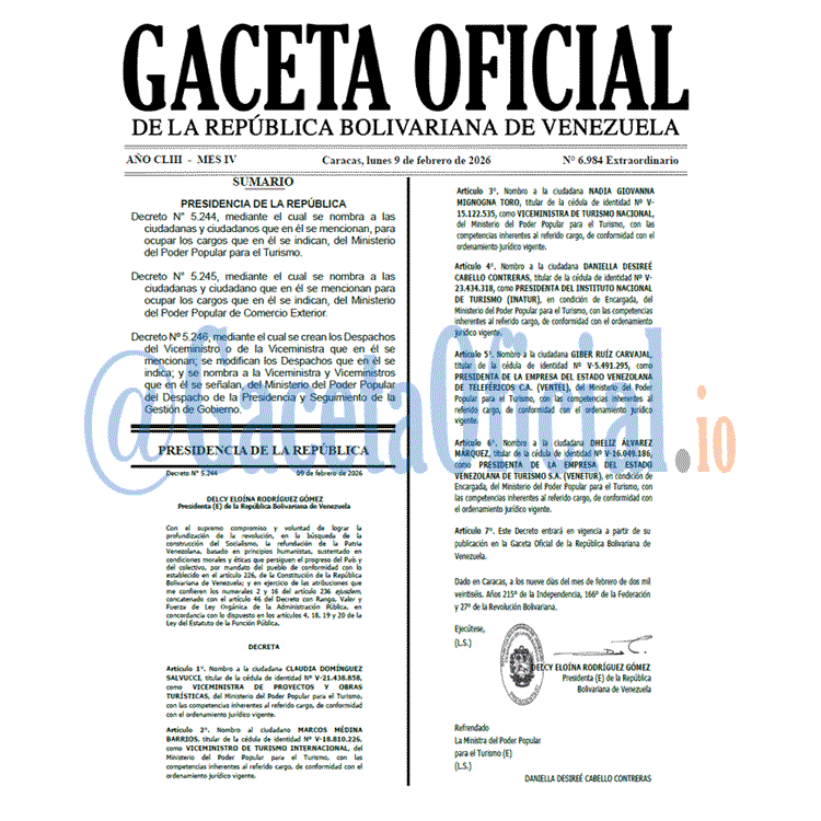 Gaceta Oficial, Gaceta 6984, Gaceta 6984 HD, Gaceta #6984, Gaceta Oficial Venezuela #6984