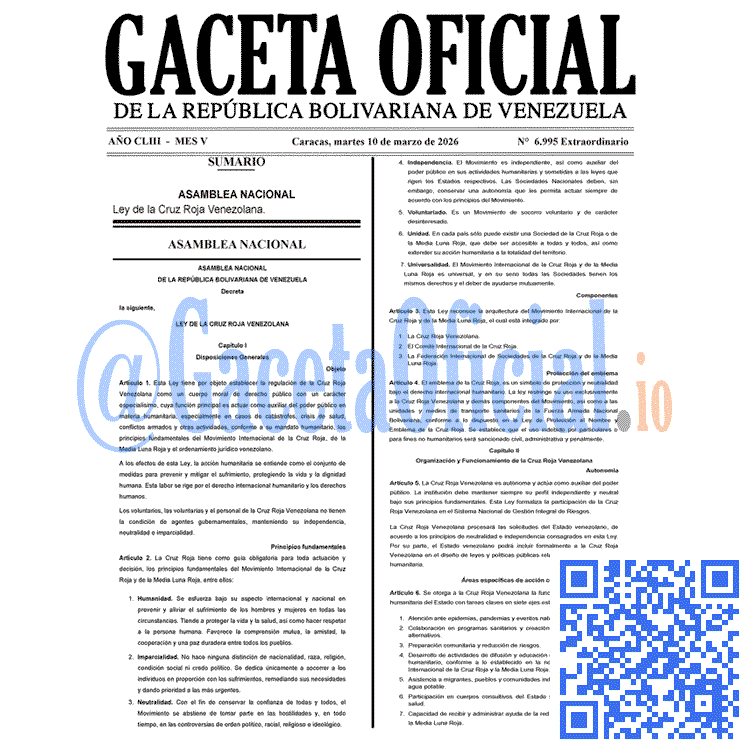 Gaceta Oficial, Gaceta 6995, Gaceta 6995 HD, Gaceta #6995, Gaceta Oficial Venezuela #6995
