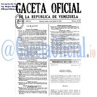 Gaceta Oficial 35525 del 16 Agosto 1994