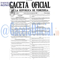 Gaceta Oficial 36646 del 22 Febrero 1999