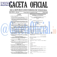 Gaceta Oficial 39264 del 15 Septiembre 2009