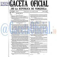 Gaceta Oficial 36081 del 7 Noviembre 1996