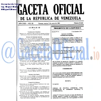Gaceta Oficial 35623 del 3 Enero 1995