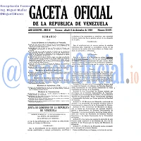 Gaceta Oficial 25831 del 6 Diciembre 1958