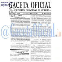 Gaceta Oficial 5428 del 5 Enero 2000