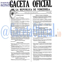 Gaceta Oficial 34831 del 31 Octubre 1991