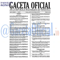 Gaceta Oficial 39795 del 8 Noviembre 2011