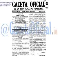 Gaceta Oficial 29698 del 3 Enero 1972