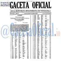 Gaceta Oficial 5713 del 23 Junio 2004