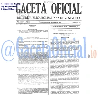 Gaceta Oficial 37323 del 13 Noviembre 2001