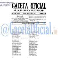 Gaceta Oficial 25400 del 8 Julio 1957