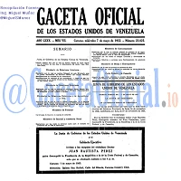 Gaceta Oficial 23825 del 7 Mayo 1952