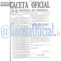 Gaceta Oficial 35816 del 13 Octubre 1995
