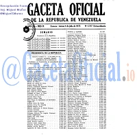 Gaceta Oficial 1757 del 4 Julio 1975
