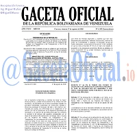 Gaceta Oficial 6395 del 17 Agosto 2018