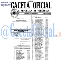 Gaceta Oficial 4470 del 24 Septiembre 1992