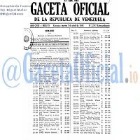 Gaceta Oficial 2767 del 7 Abril 1981