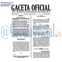 Gaceta Oficial 6243 del 22 julio 2016
