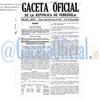 Gaceta Oficial 2731 del 26 Enero 1981