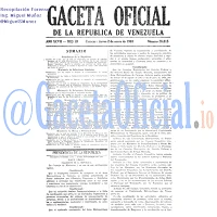 Gaceta Oficial 28815 del 2 Enero 1969