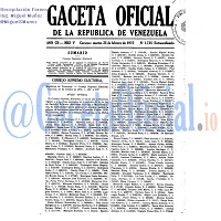 Gaceta Oficial 1725 del 25 Febrero 1975
