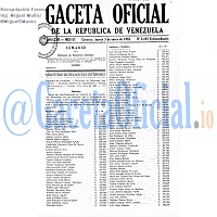 Gaceta Oficial 3492 del 3 Enero 1985