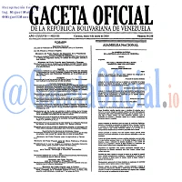 Gaceta Oficial 39338 del 4 Enero 2010