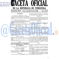Gaceta Oficial 25867 del 20 Enero 1959