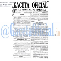 Gaceta Oficial 32271 del 16 Julio 1981