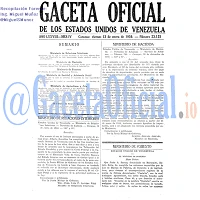 Gaceta Oficial 23125 del 13 Enero 1950