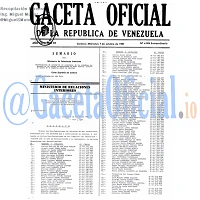 Gaceta Oficial 4004 del 7 Octubre 1987