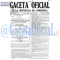 Gaceta Oficial 4881 del 29 Marzo 1995