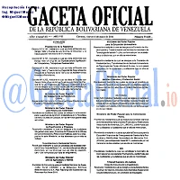Gaceta Oficial 39668 del 6 Mayo 2011